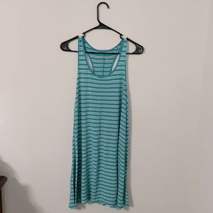 Blue Striped Racerback Dress